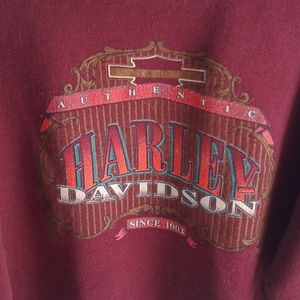 Vintage Harley Davidson Crop Sweatshirt